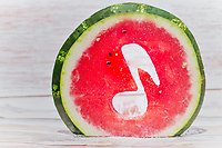 Vattenmelon med not